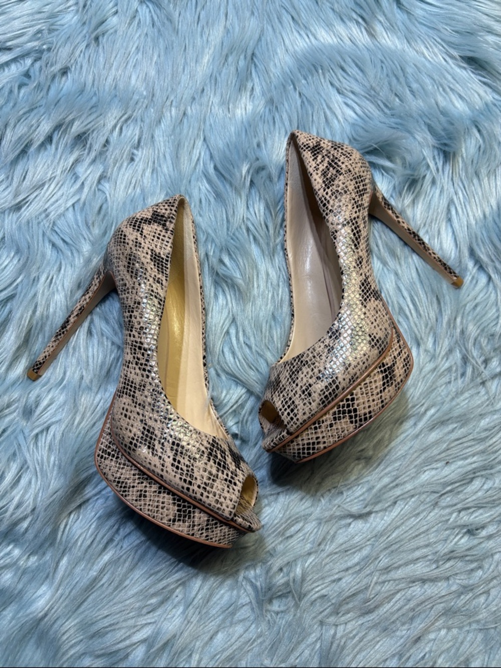 Nine West Edlyn Reptile Dress Pump Sz 8.5